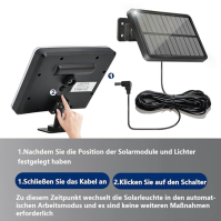 KYOTECH Solární lampy pro venkov s pohybovým senzorem, 2 kusy 56 LED solárních reflektorů, 3 módy IP65 solární reflektor s 5m ka